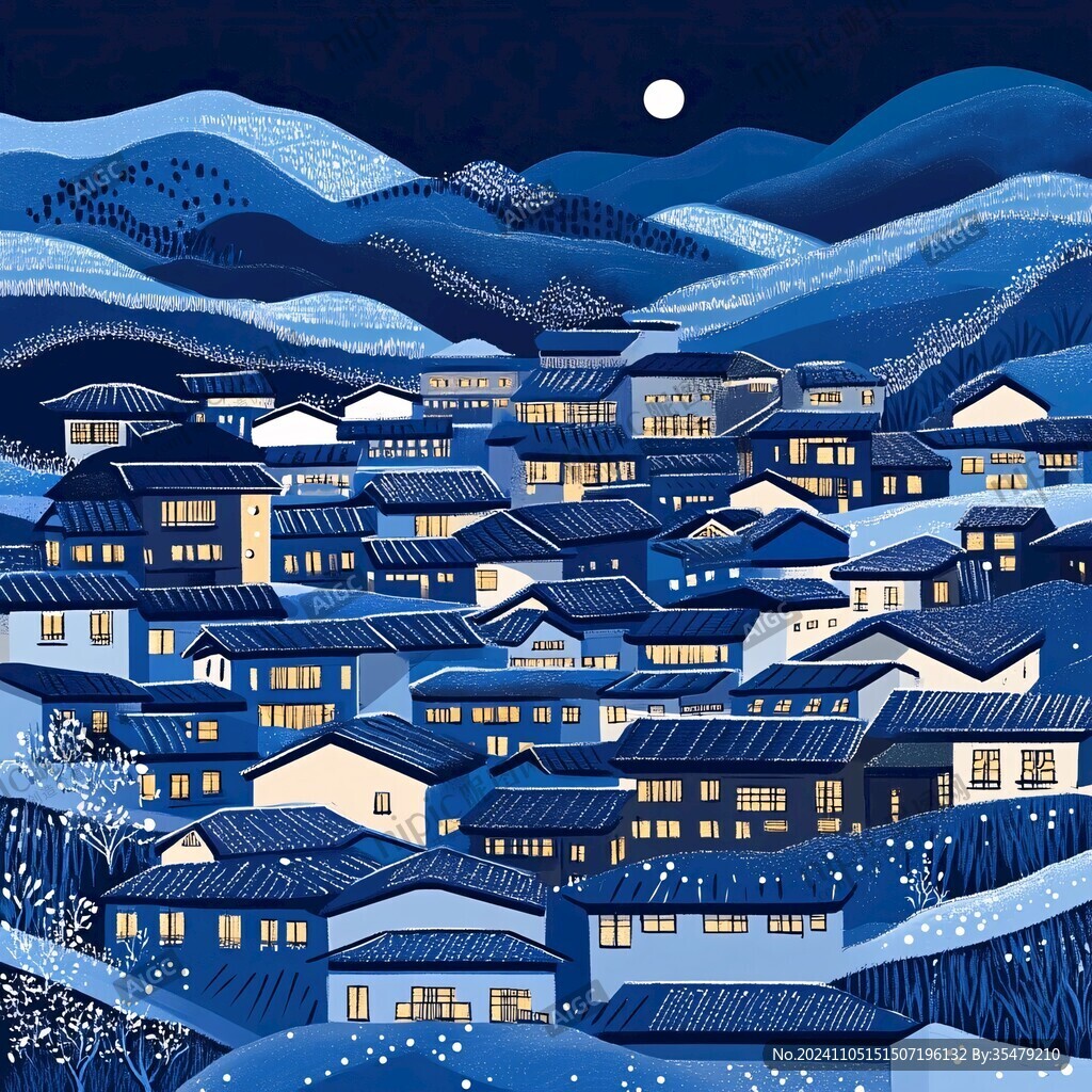 涼山建筑插畫