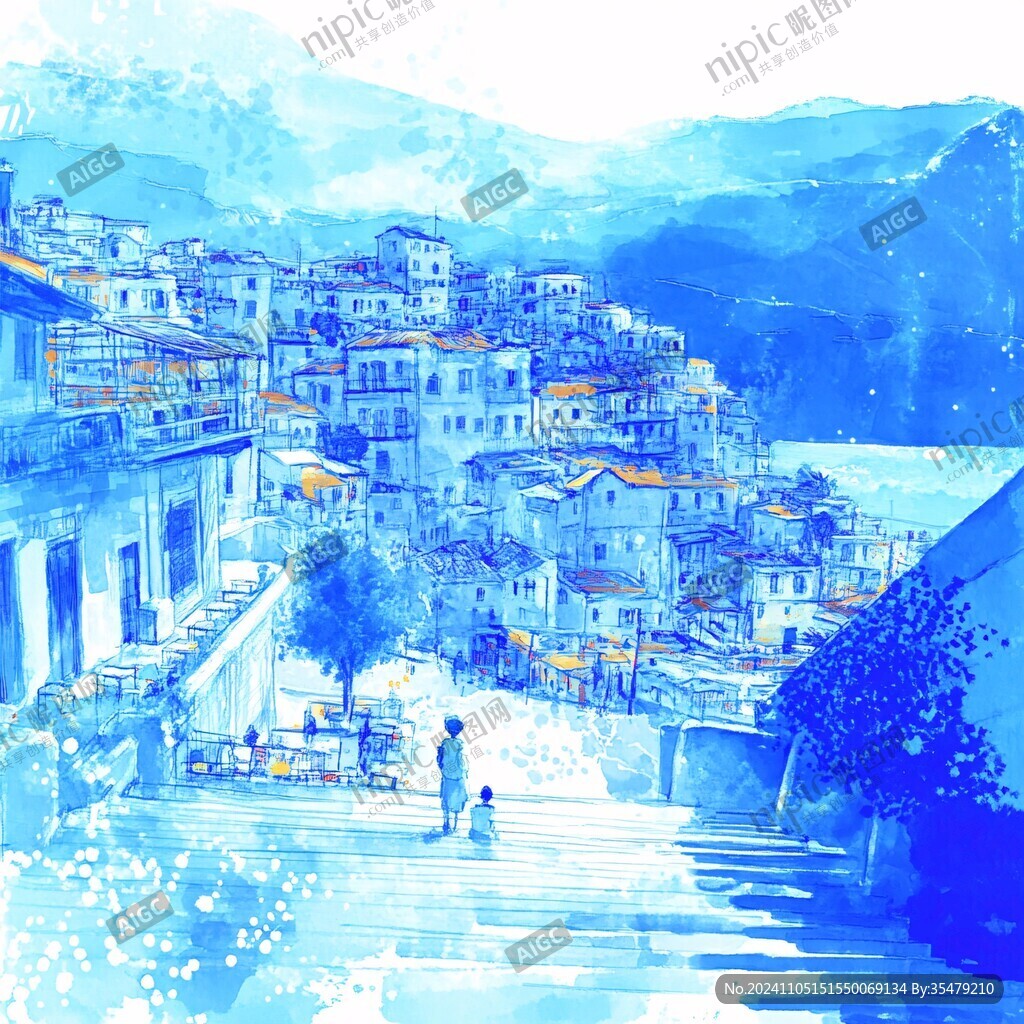 雅典城市水彩設計