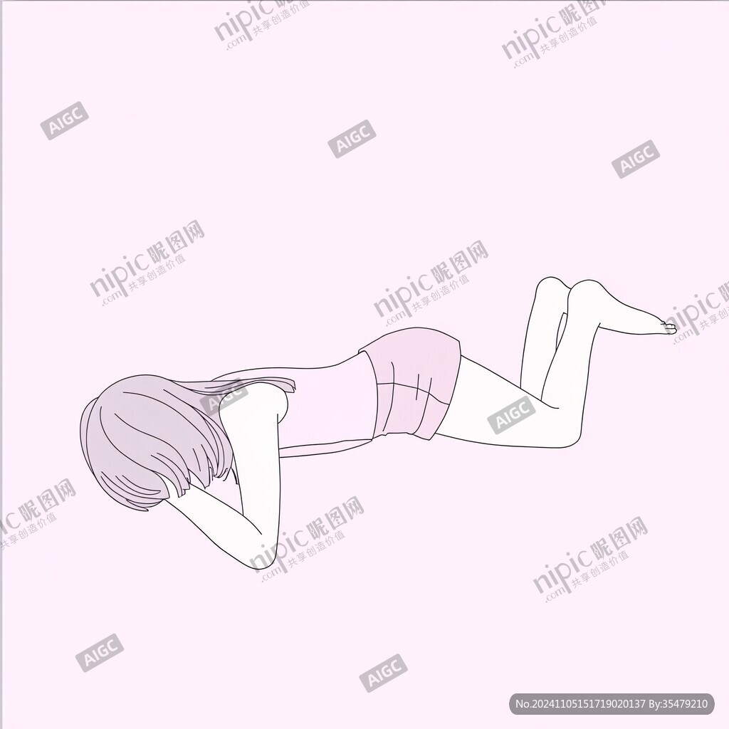 人物躺臥姿態