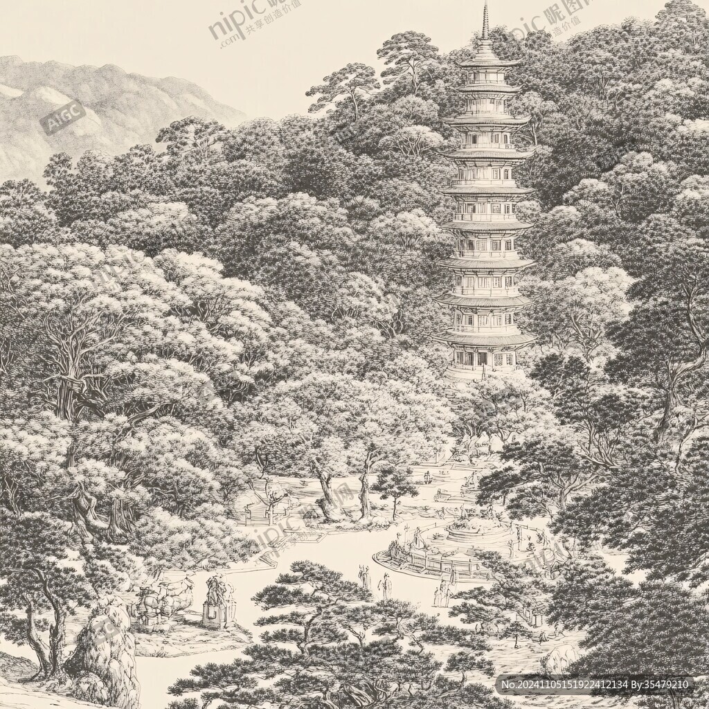 雷峰塔塔圖