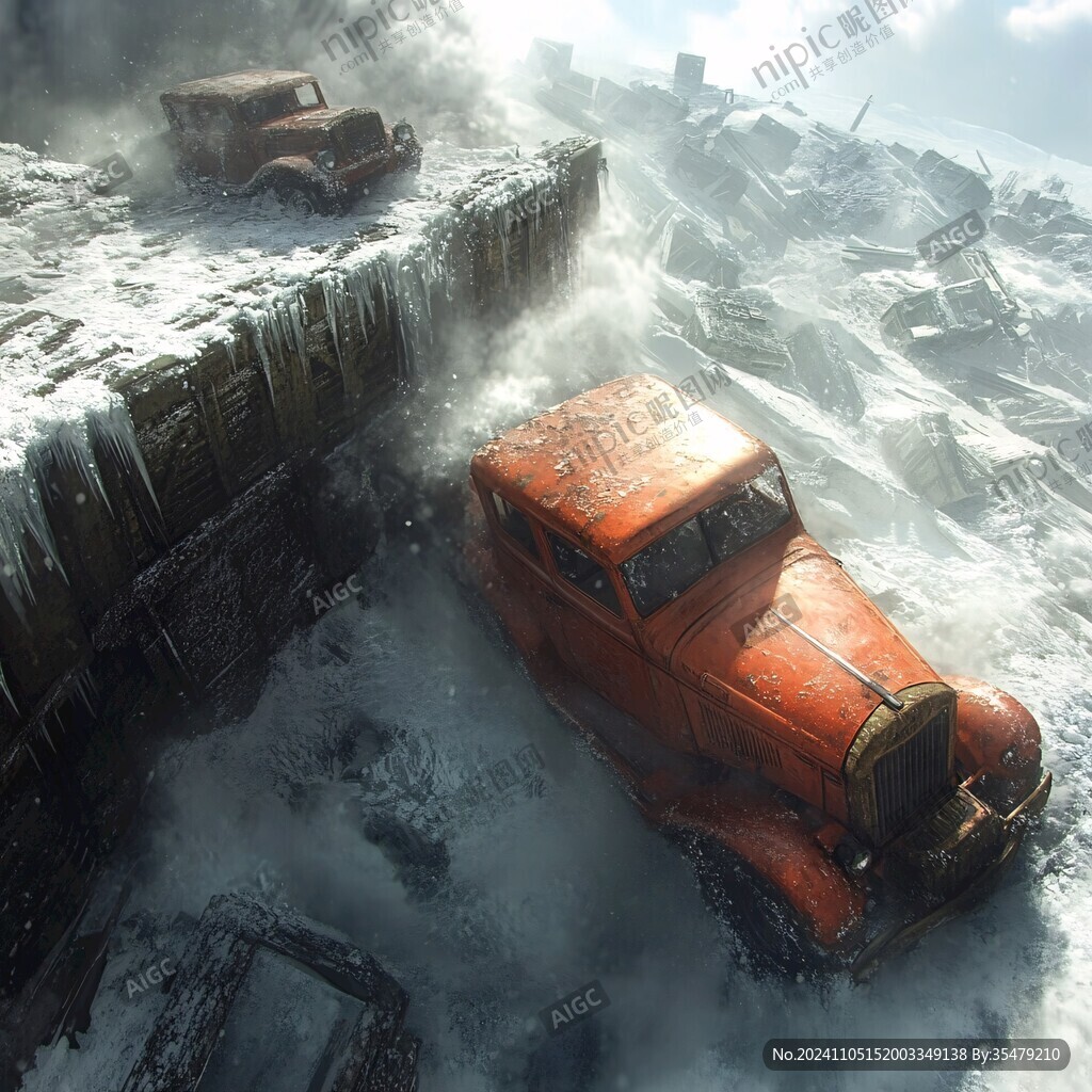 雪山越野車