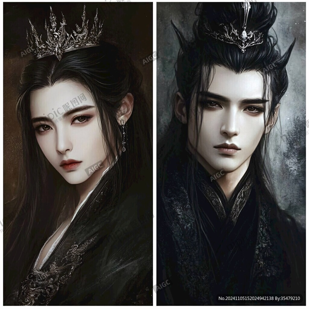 原創(chuàng)手繪古裝美男