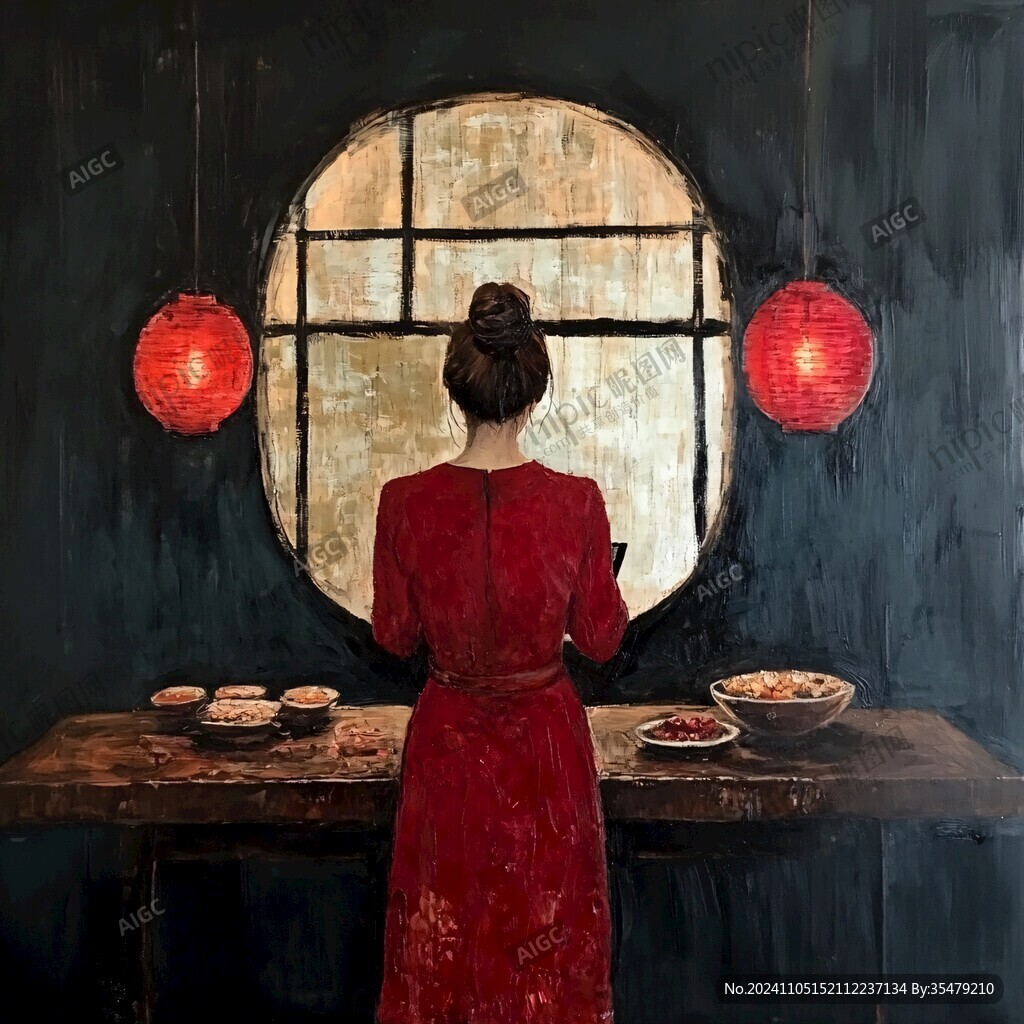 紅色調(diào)民國風(fēng)