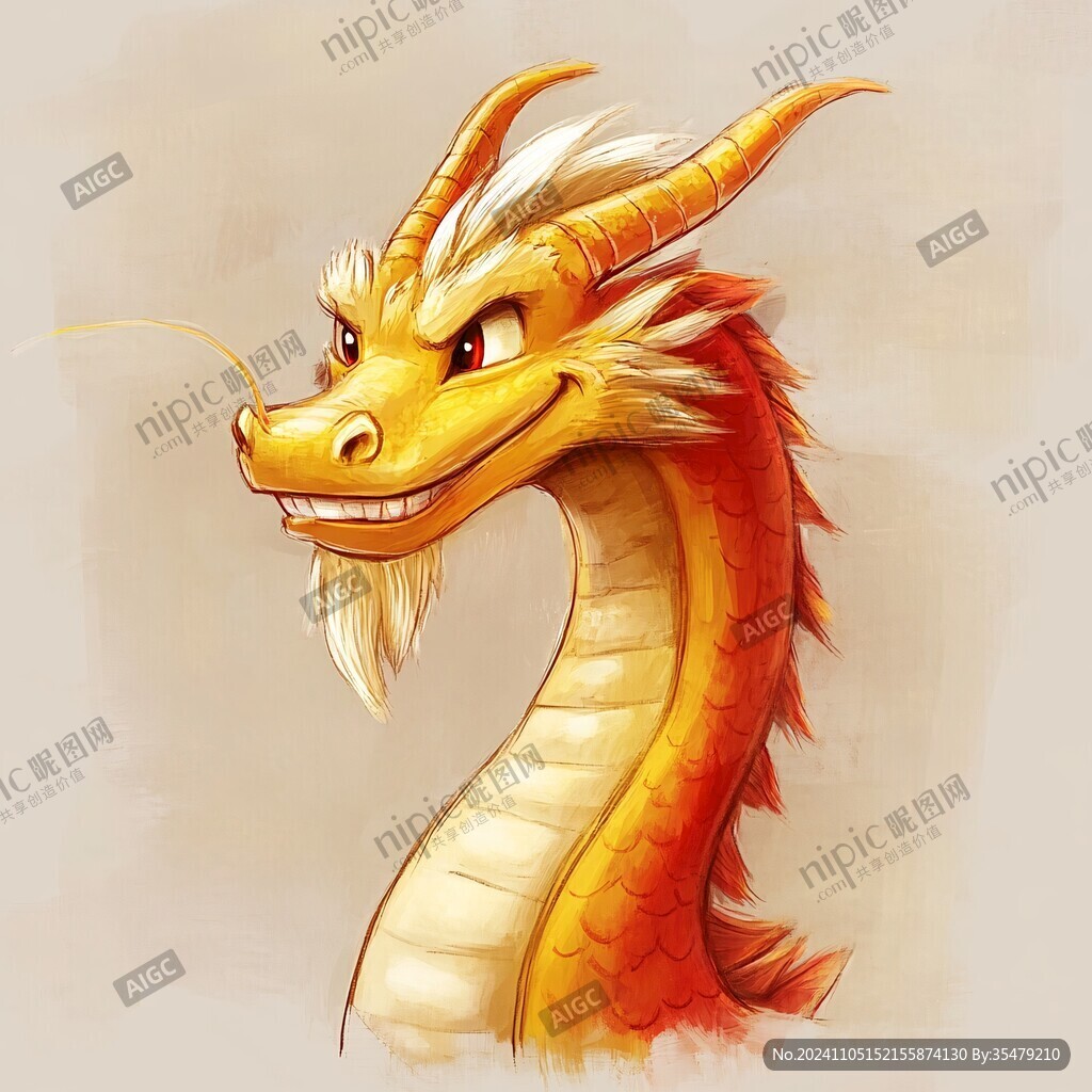 原創卡通中國龍