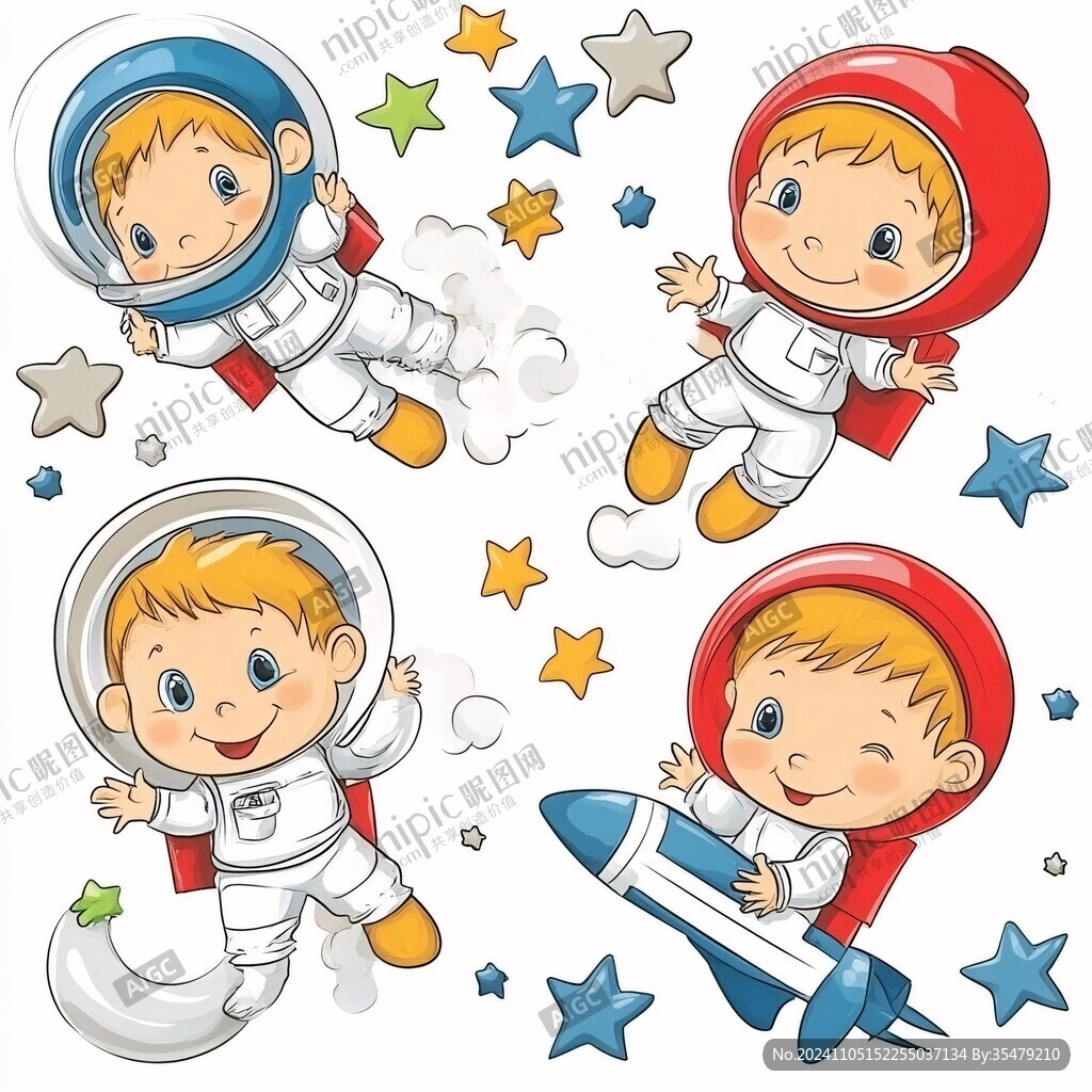 兒童卡通宇宙航天