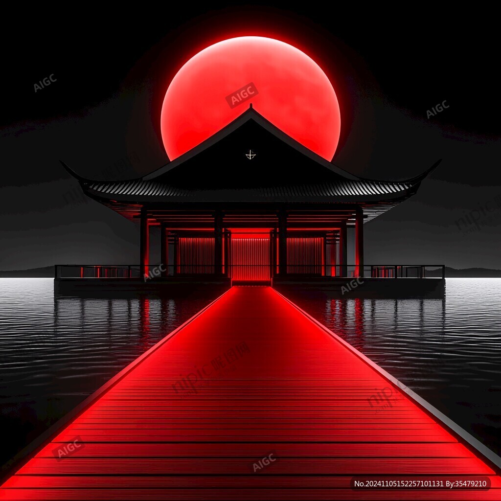 月夜門樓