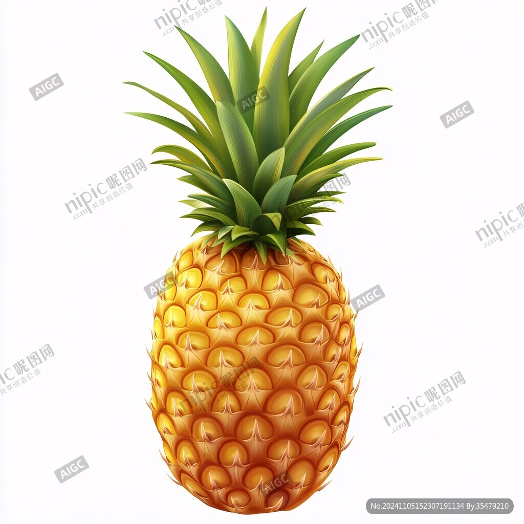 卡通菠蘿元素
