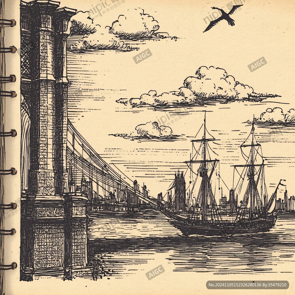 手繪橋