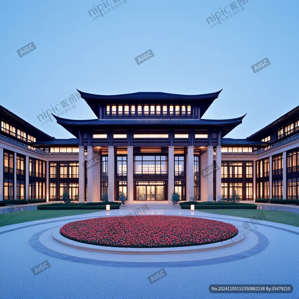 現(xiàn)代中式營銷中心建筑