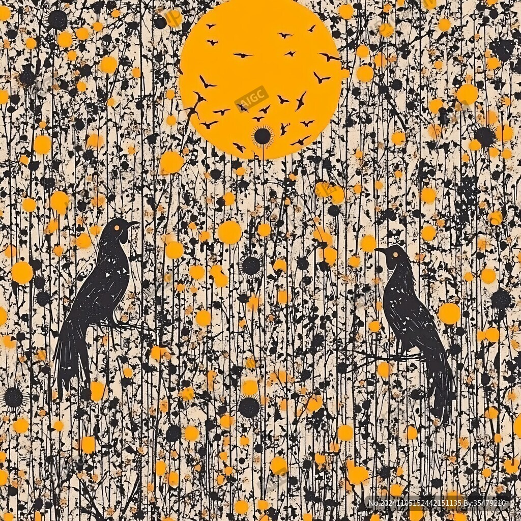 鳥梅樹紋