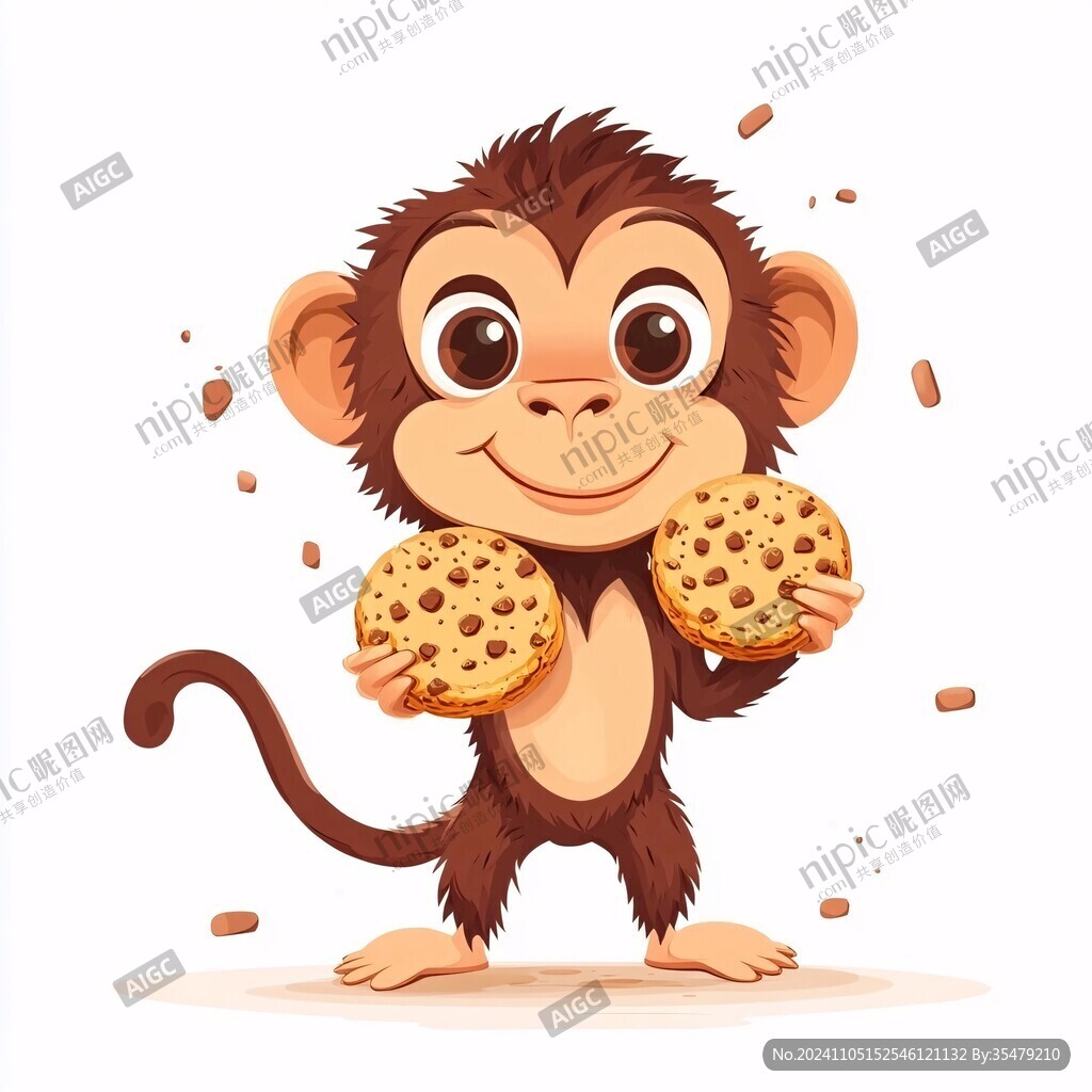 原創(chuàng)卡通猴子動物插畫