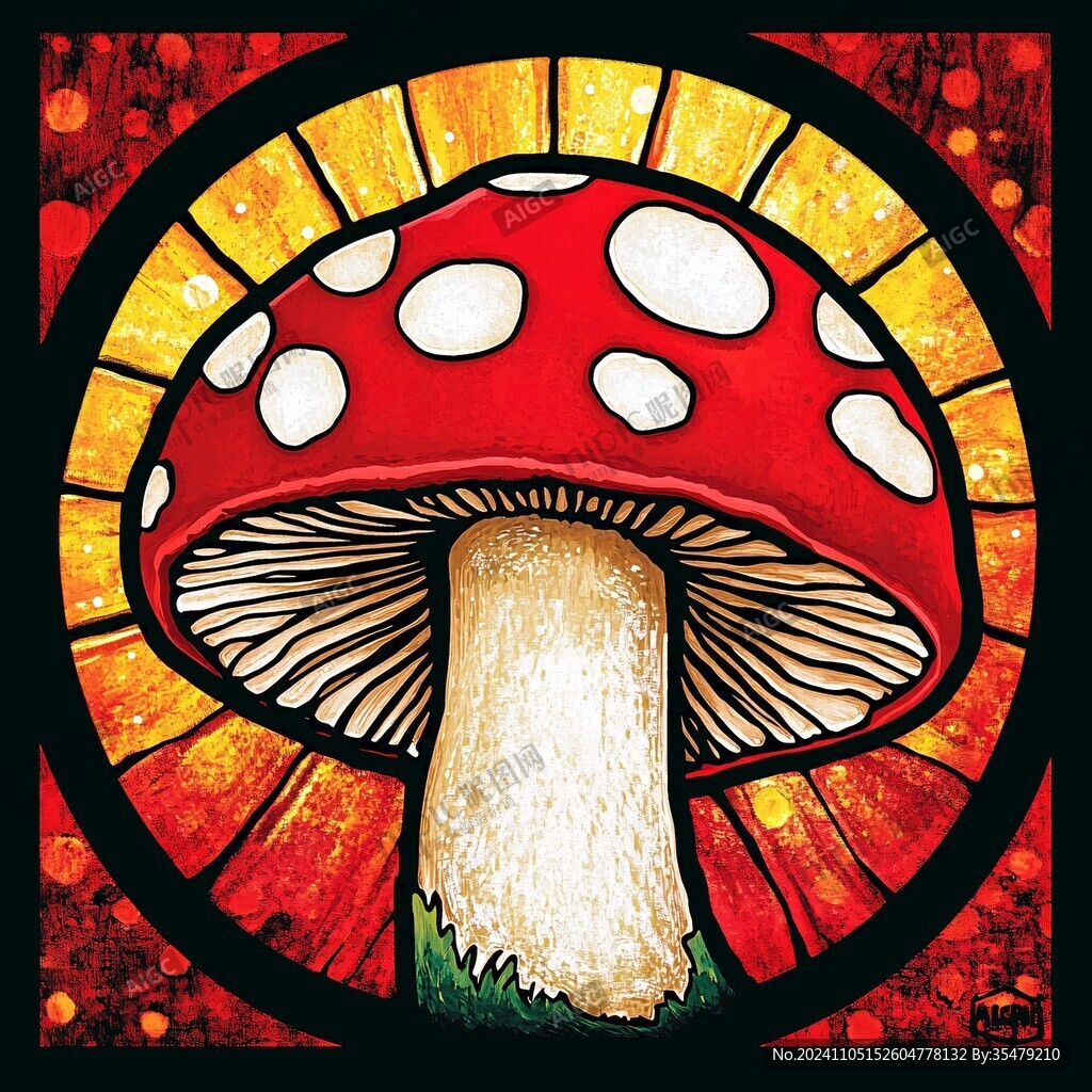 原創蘑菇掛畫