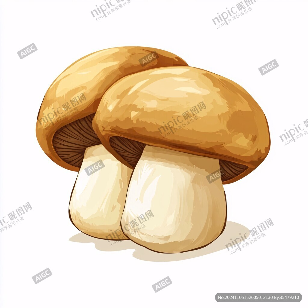 手繪香菇插畫