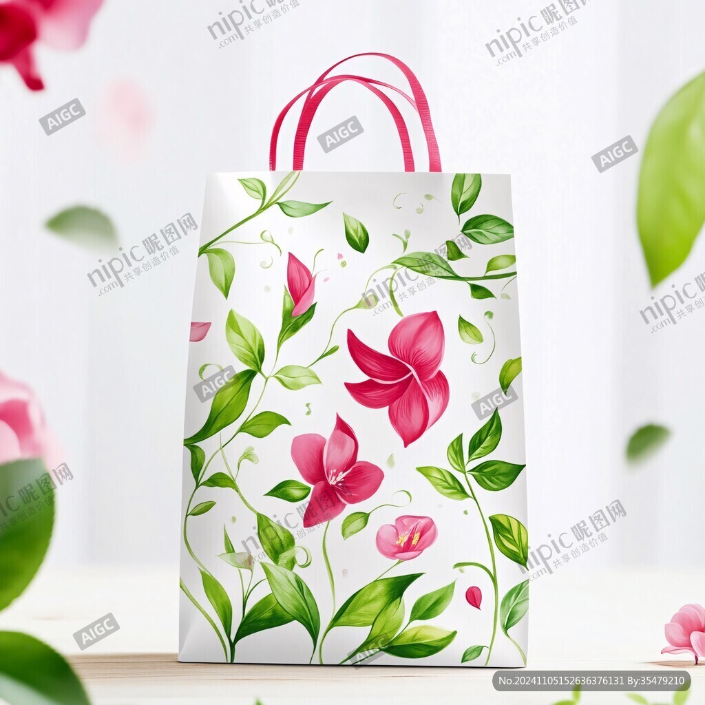 花卉手提袋