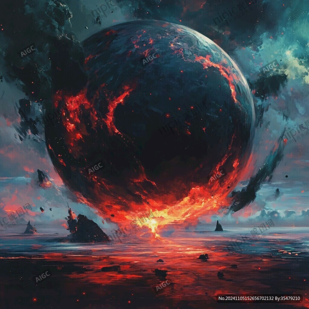 科幻場景宇宙洪荒