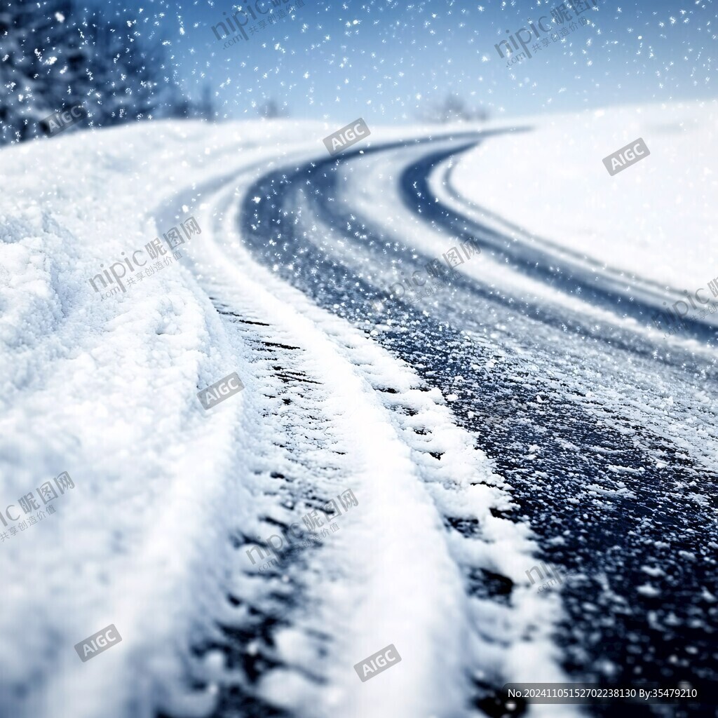 冰天雪地道路