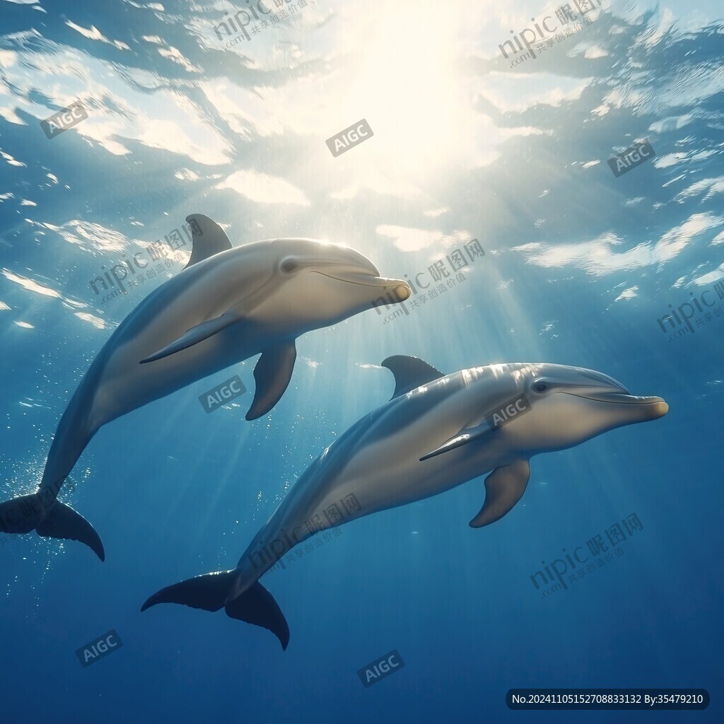 海豚晶格手繪