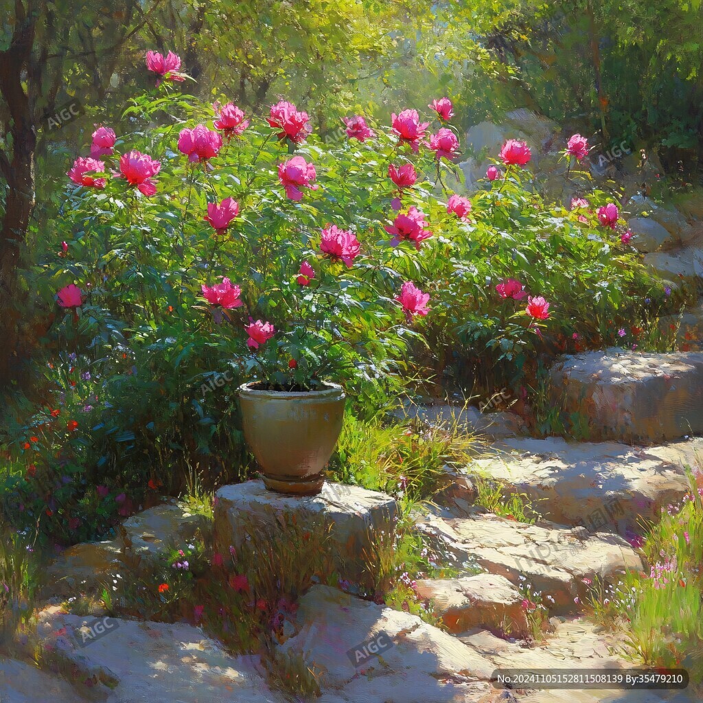 畫意芍藥