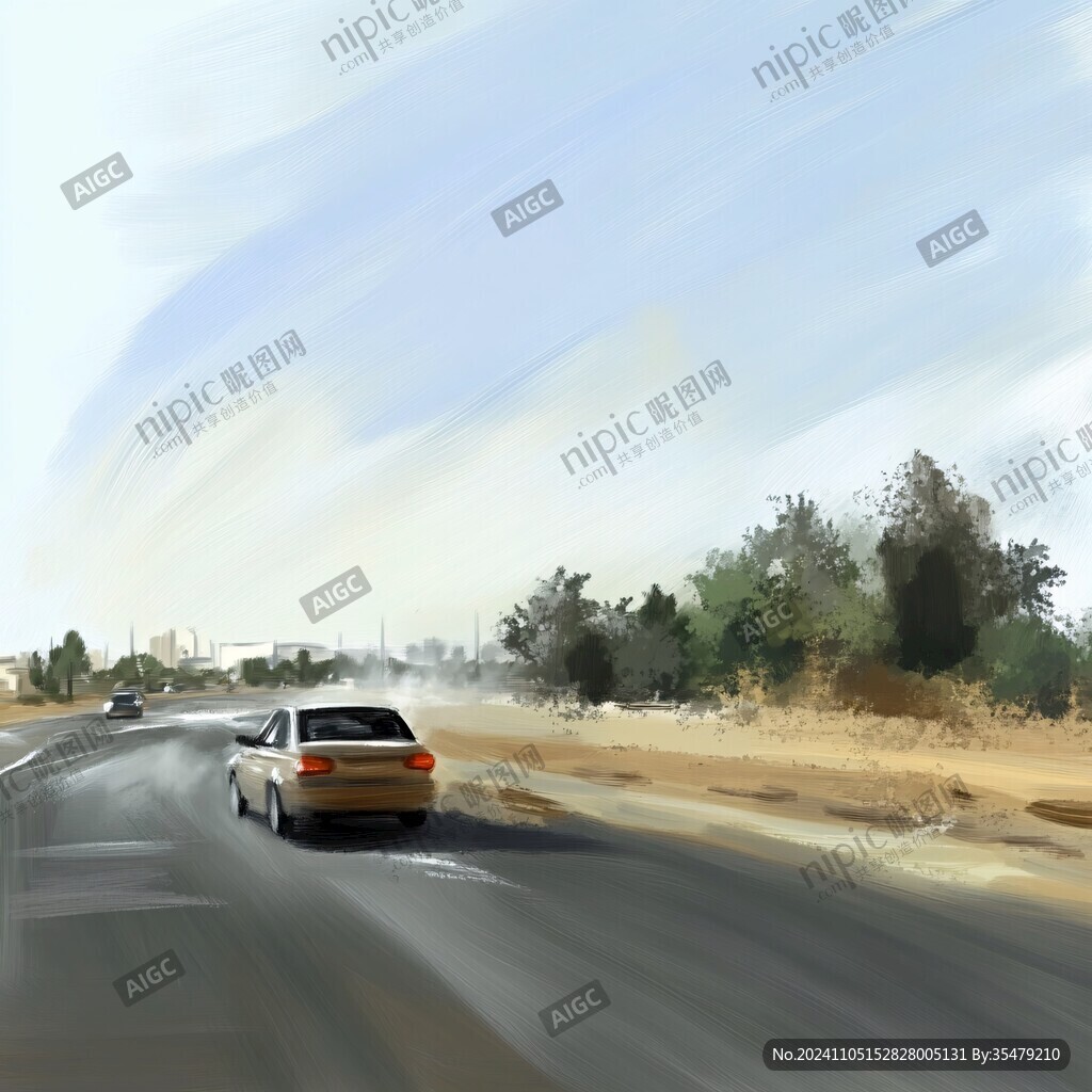 飛馳的汽車