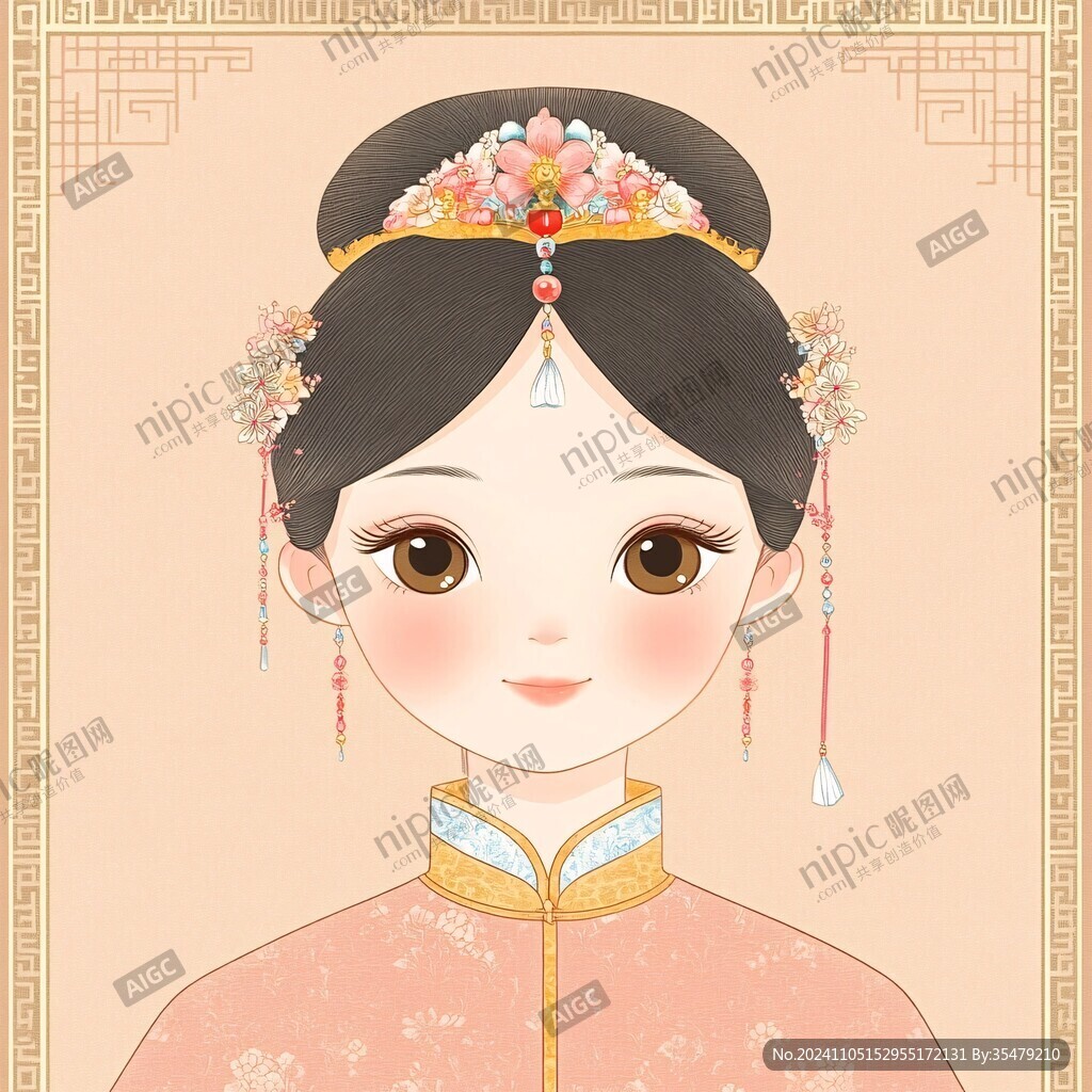 格格頭像插畫