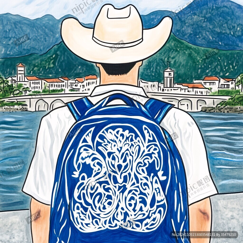 那大鎮力乍村插畫