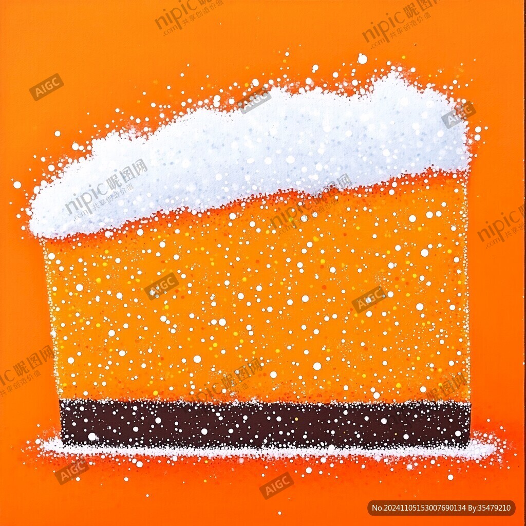 雪地上的啤酒