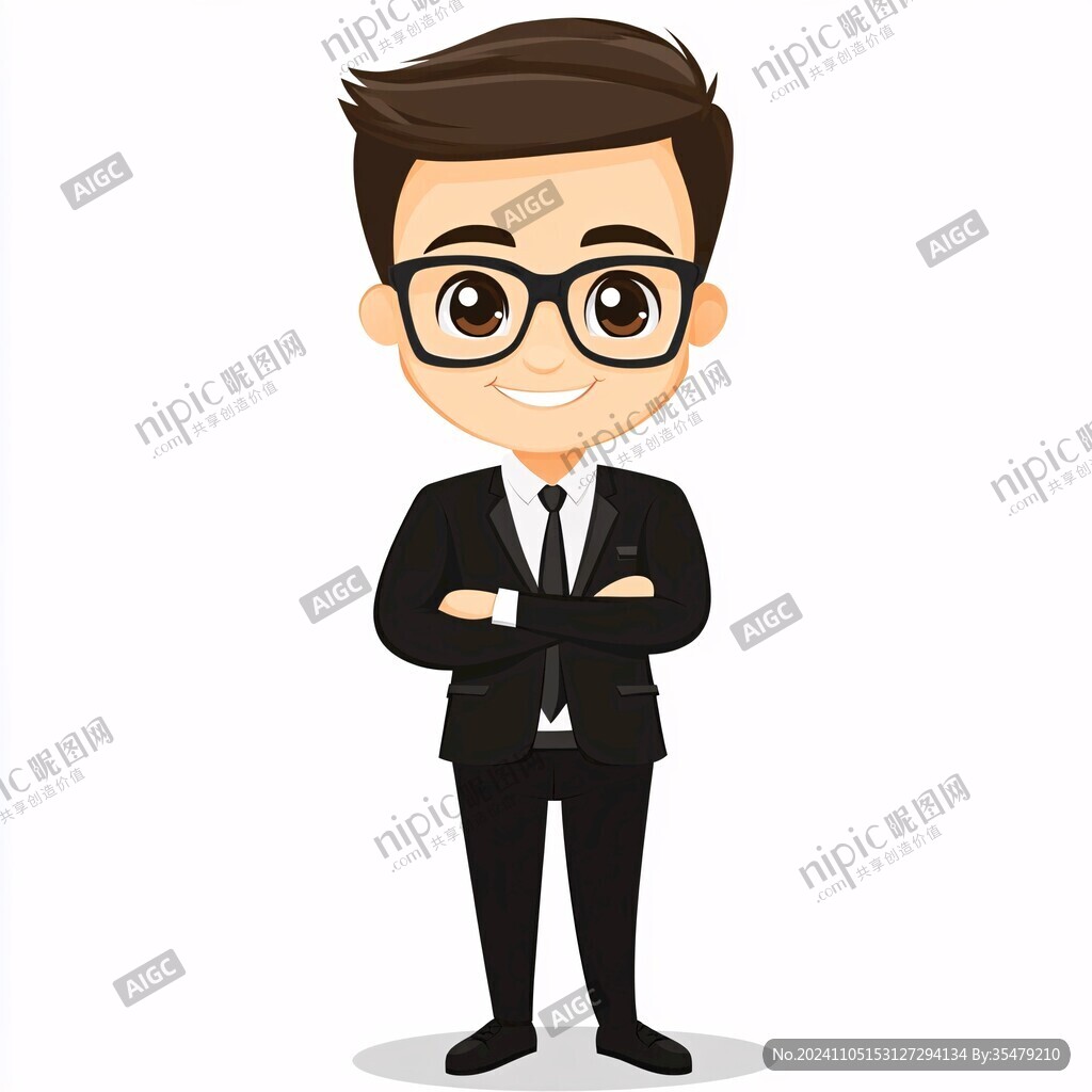 銷售部經(jīng)理卡通形象