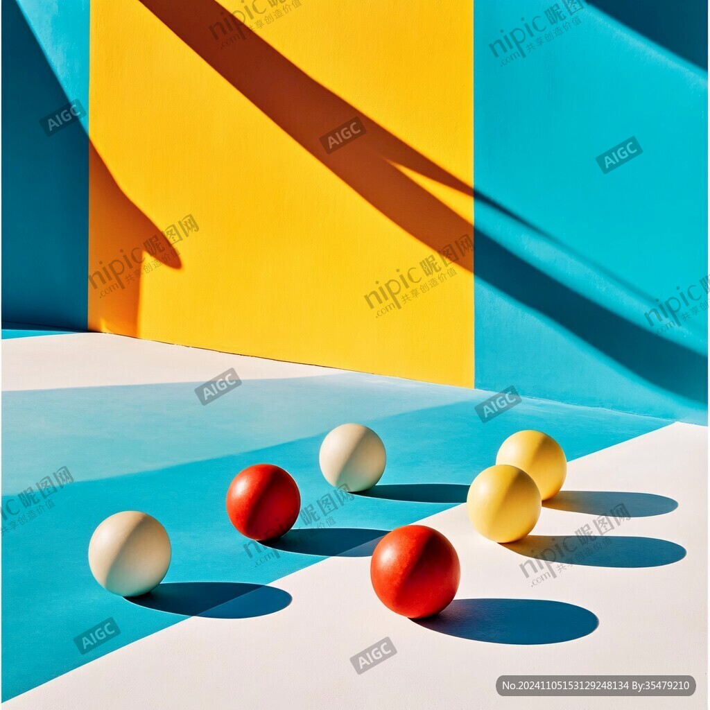 3d圓球幾何裝飾畫