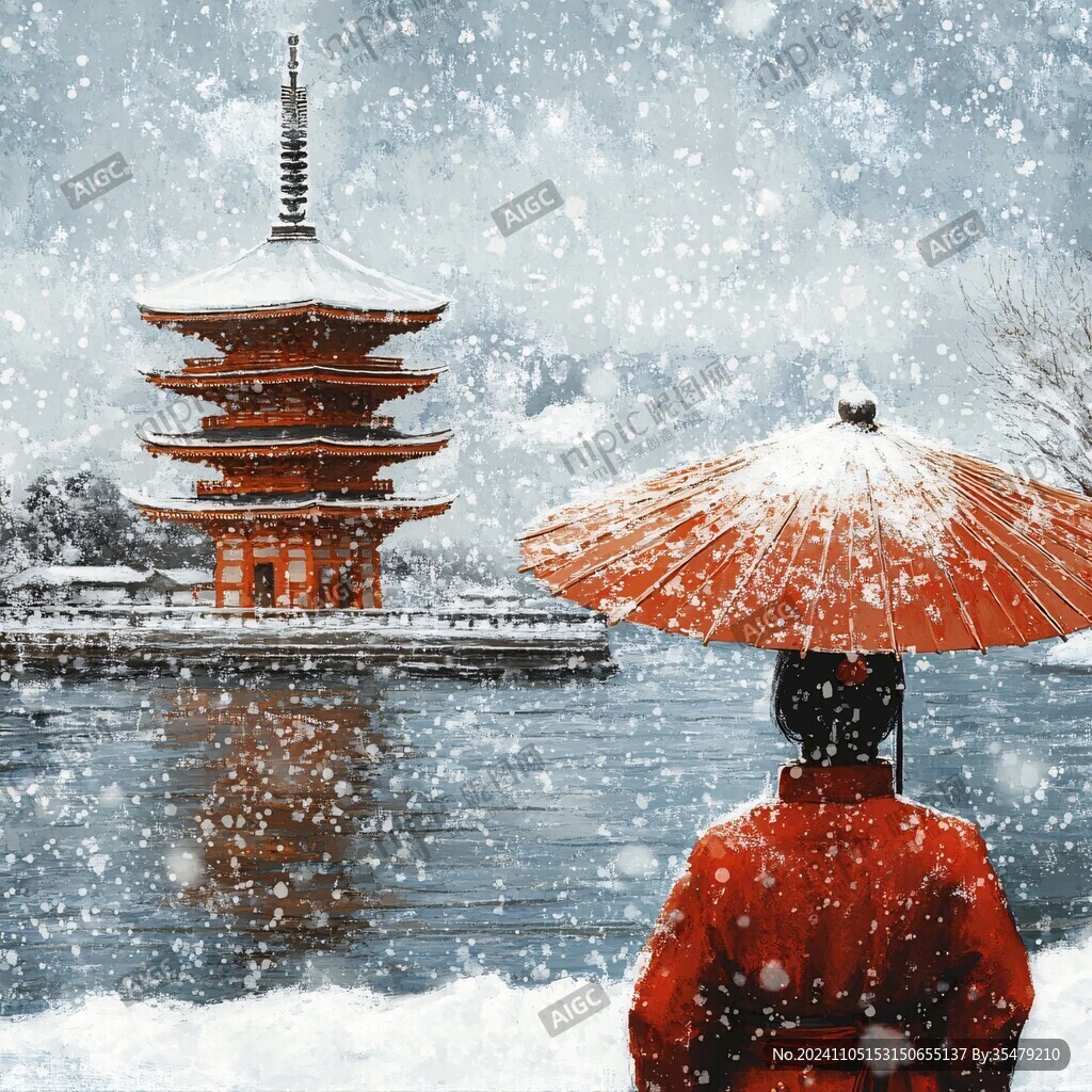 淺草觀世音雪中