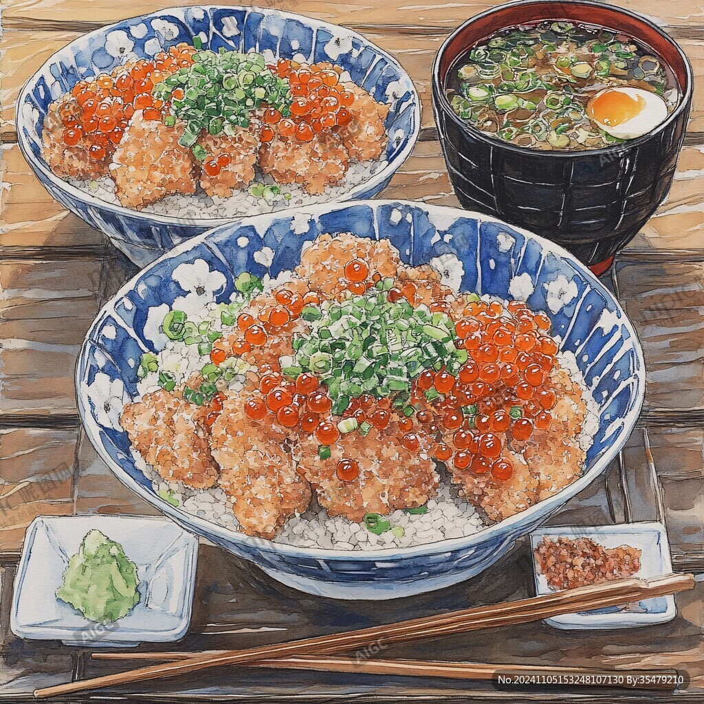 日系美食插畫