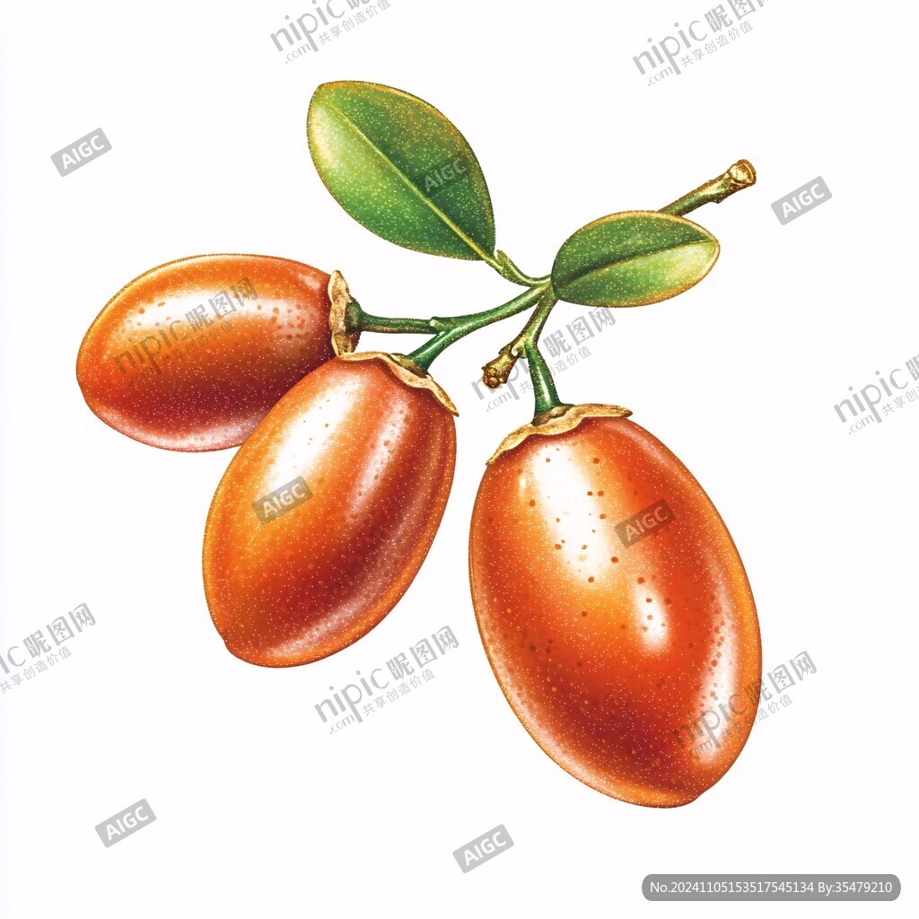 黃皮果插畫