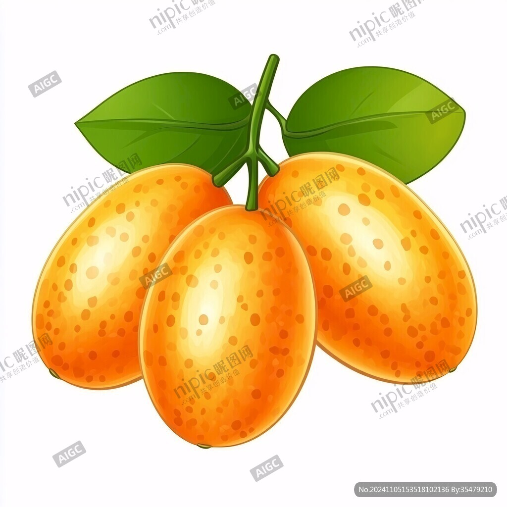 黃皮果插畫