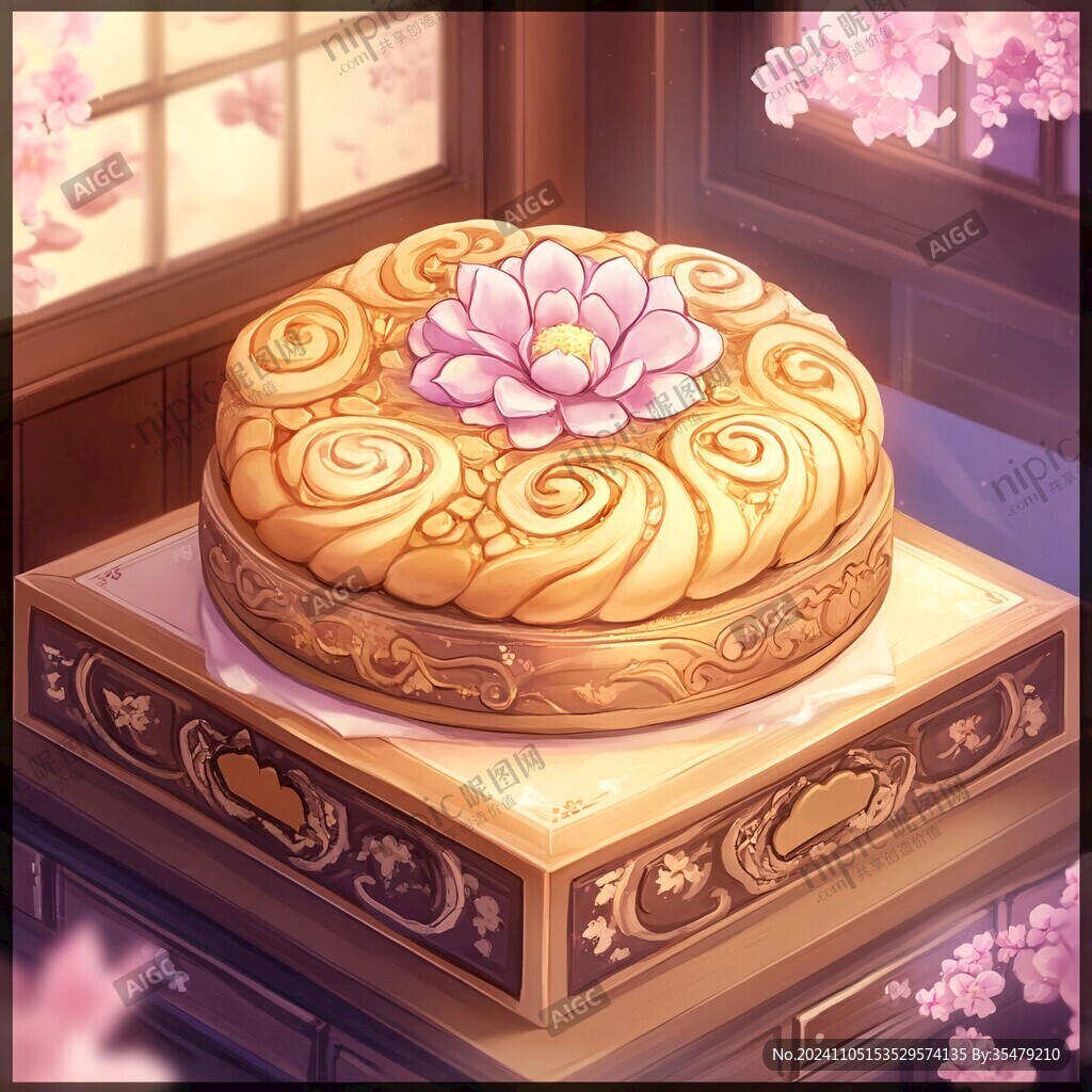 牡丹餅插畫