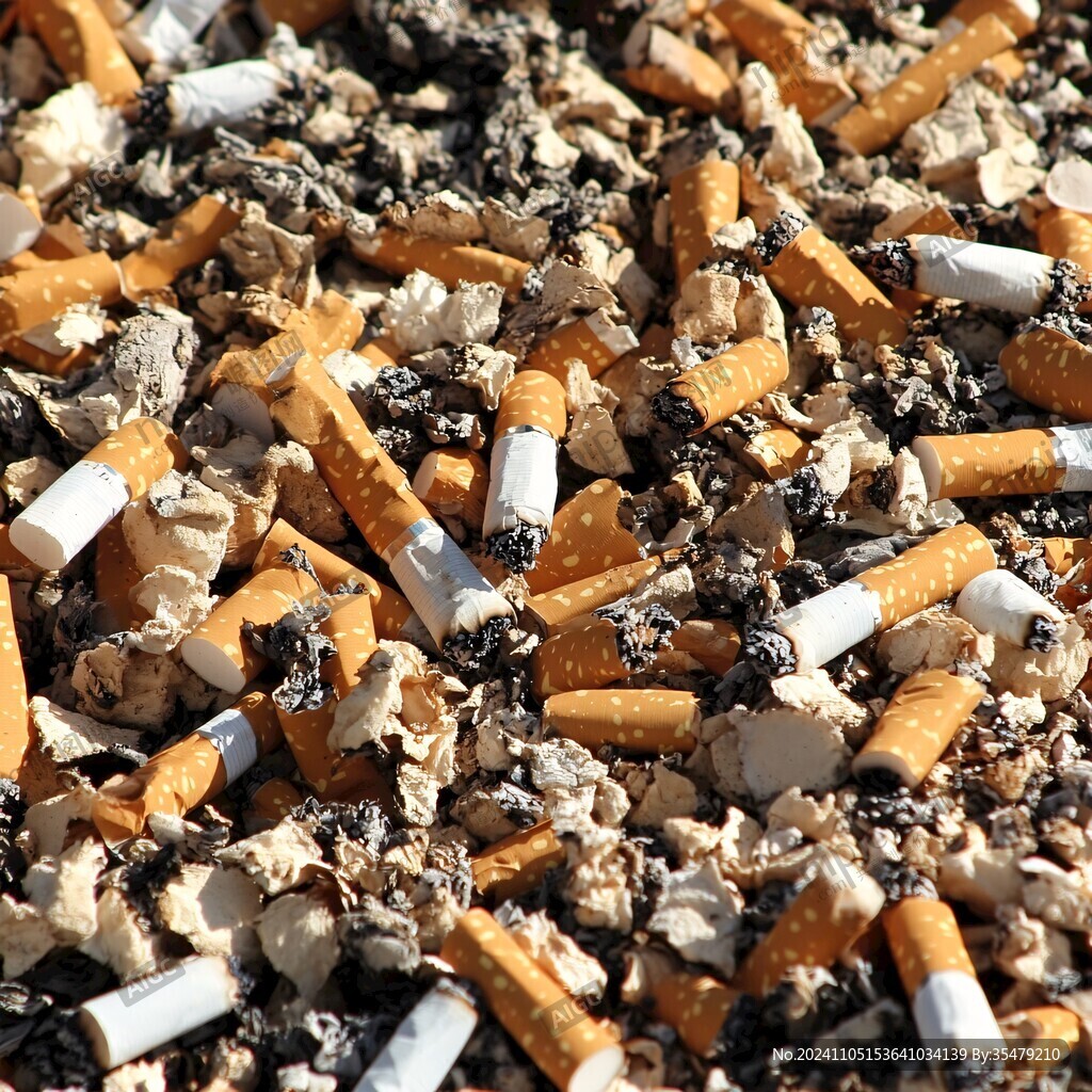 廢棄的煙頭