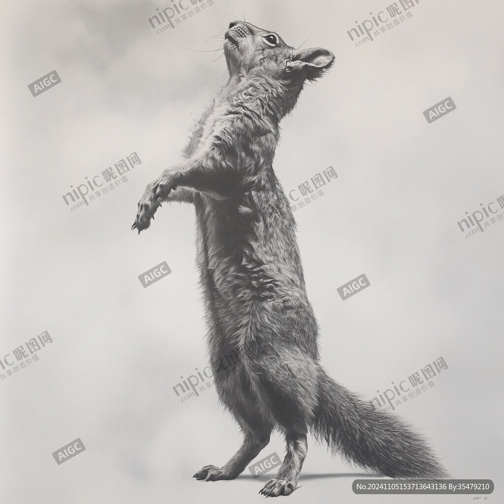 短頜近袋獾標本