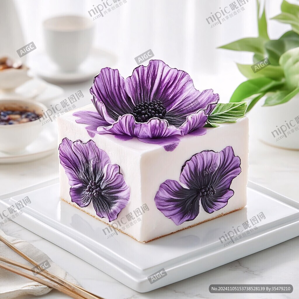蝶竇花蛋糕