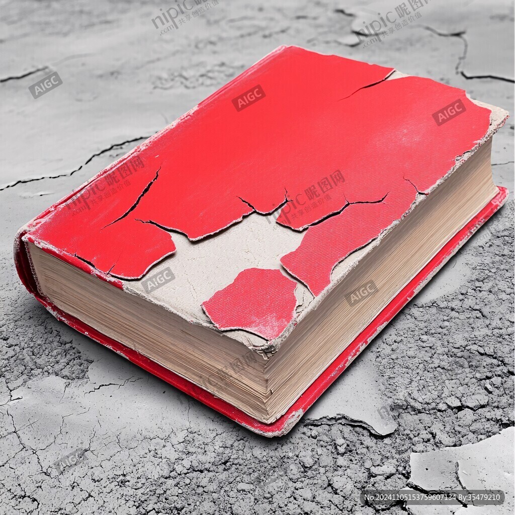 書本紅色雕塑