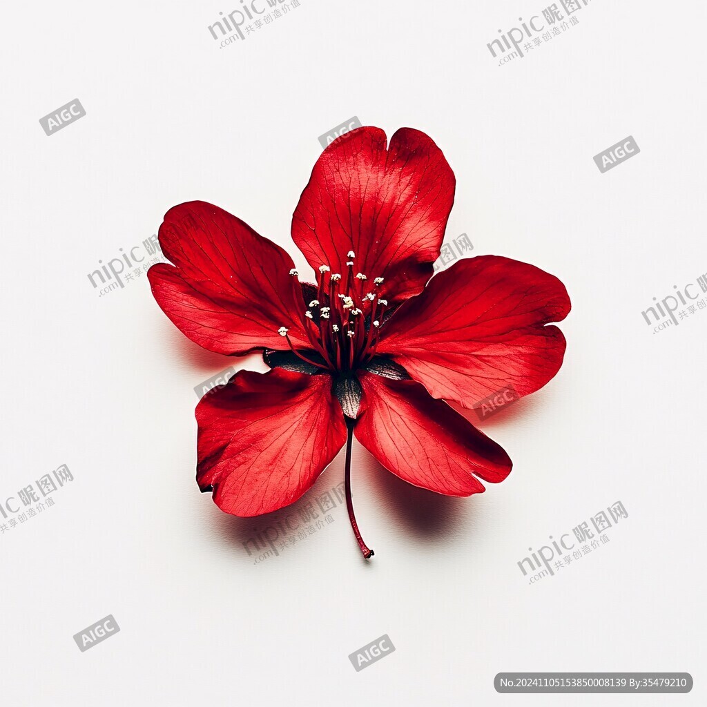 紅色鮮花花瓣