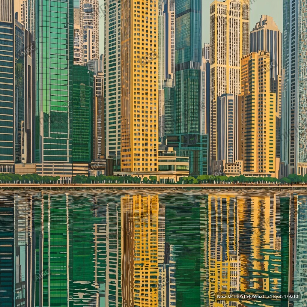 建筑群江