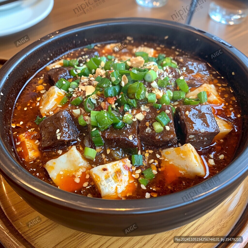 麻婆豆腐配海參