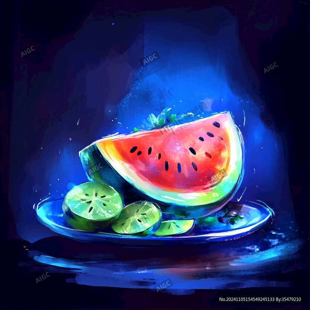 插畫西瓜