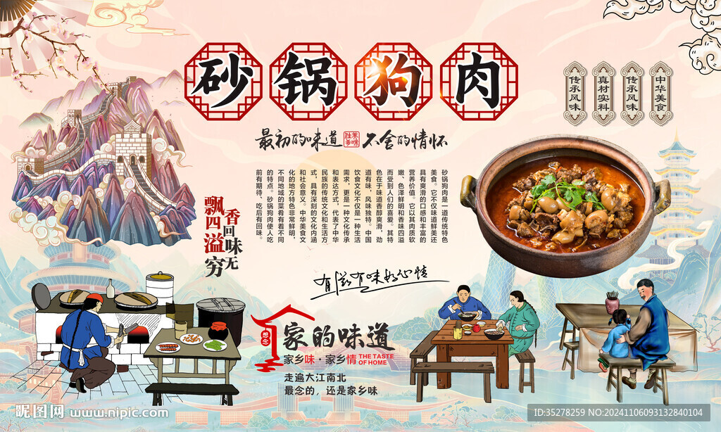 砂鍋狗肉背景