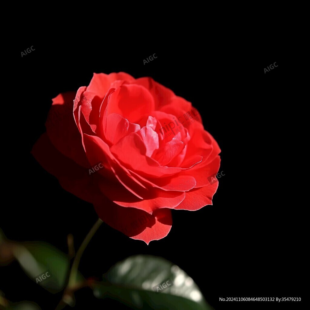逆光月季花