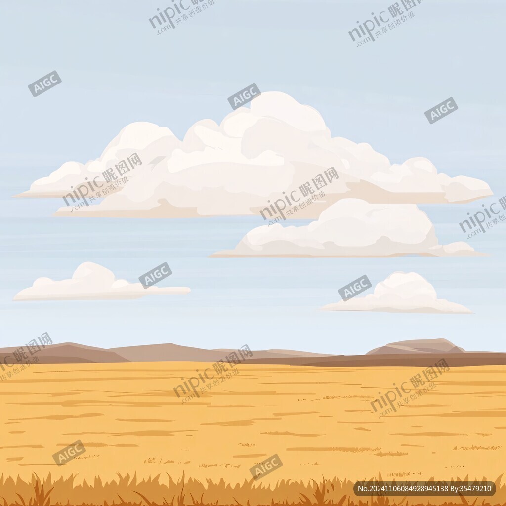 卡通原野背景