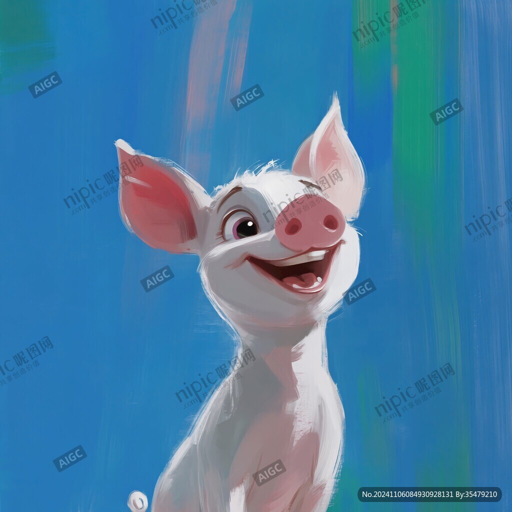 原創酷豬插畫
