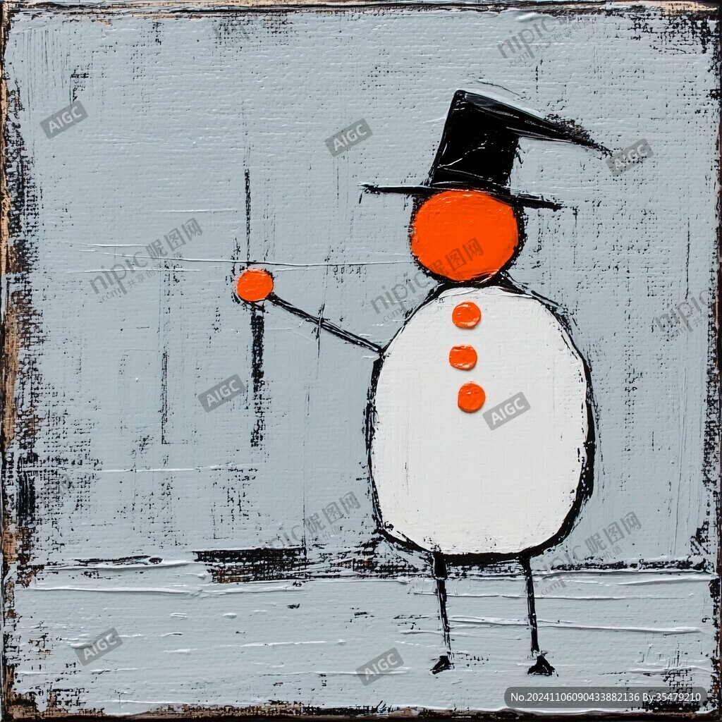 雪人插畫