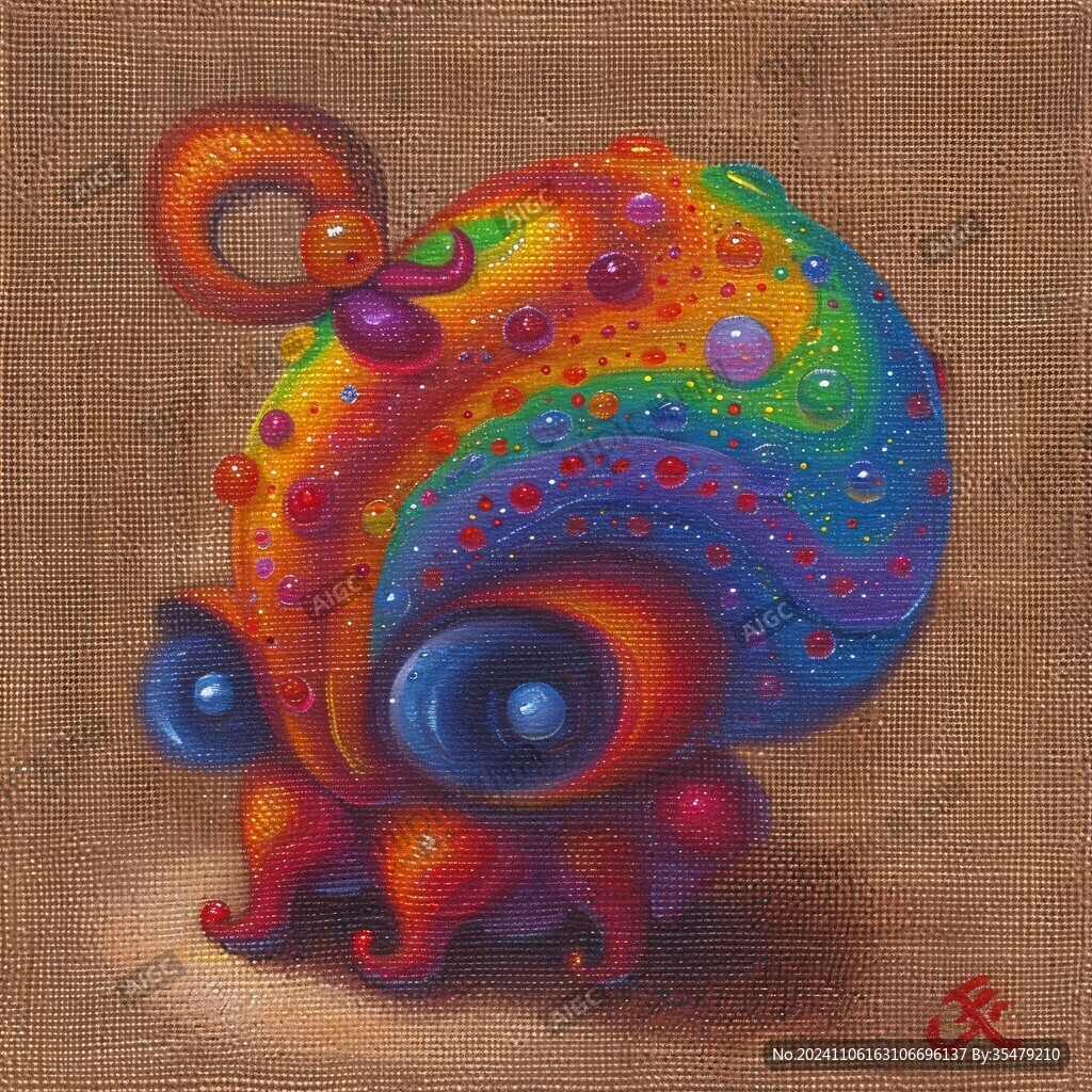 創意蝸牛插畫