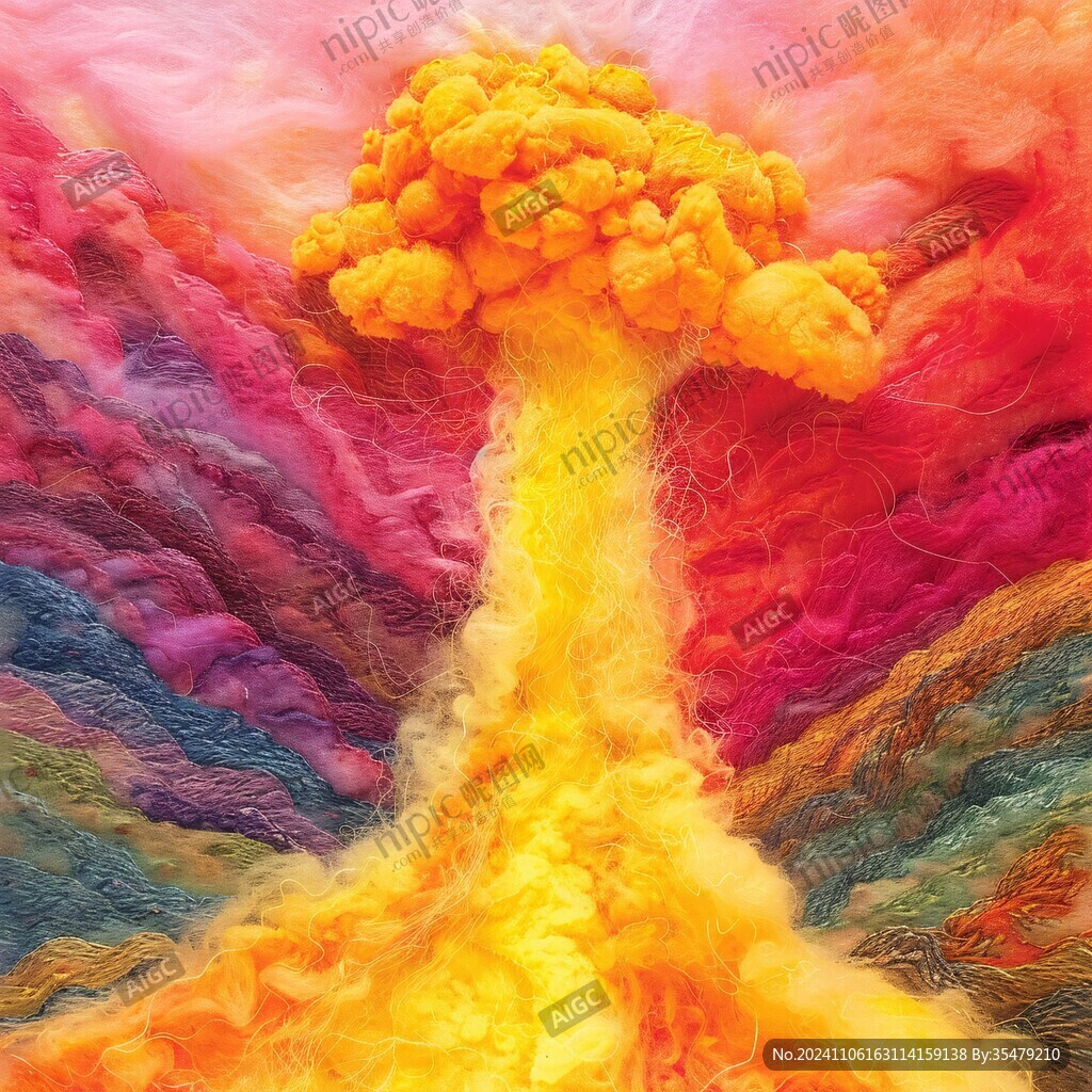 爆炸抽象畫