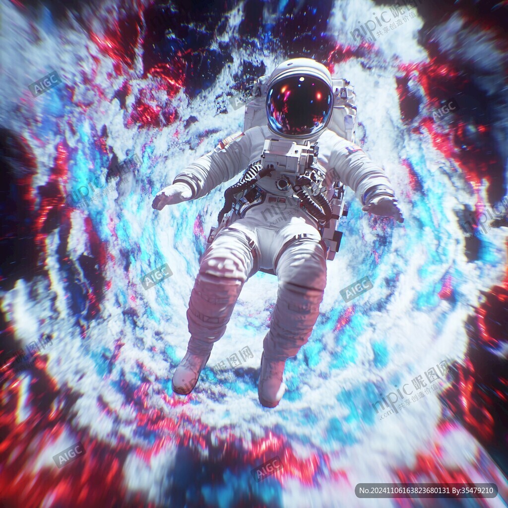 宇航員漂浮
