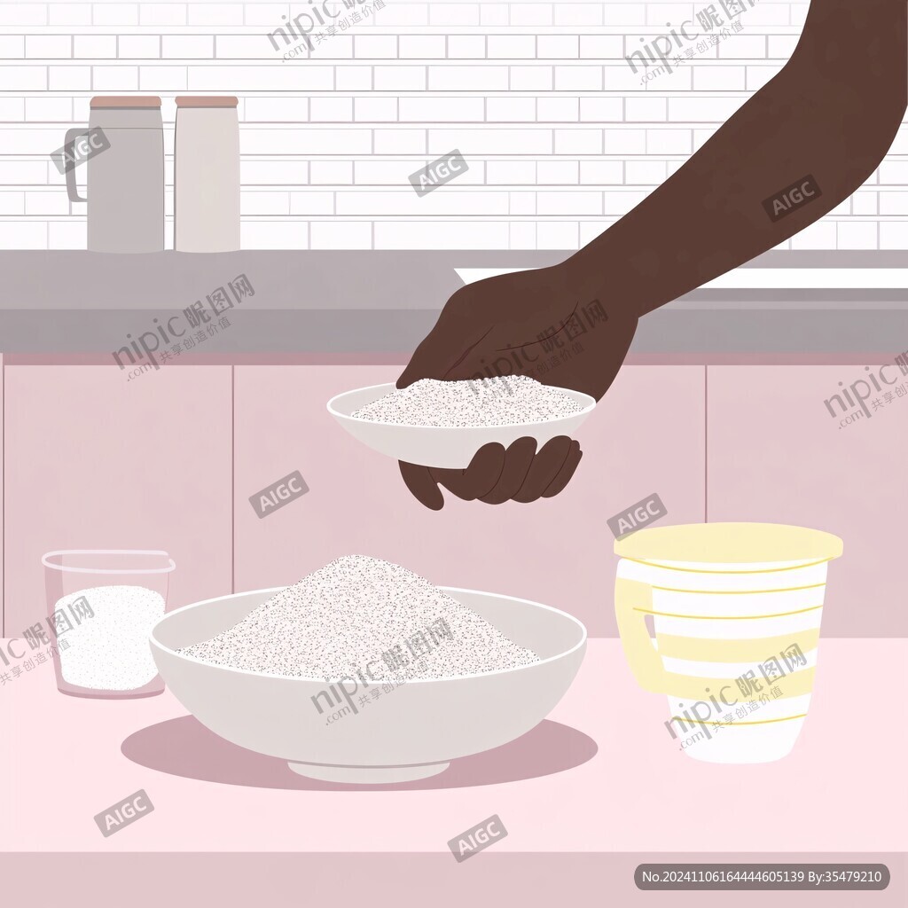 手工鍋巴制作插圖